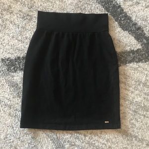 VS PINK black high rise pencil skirt